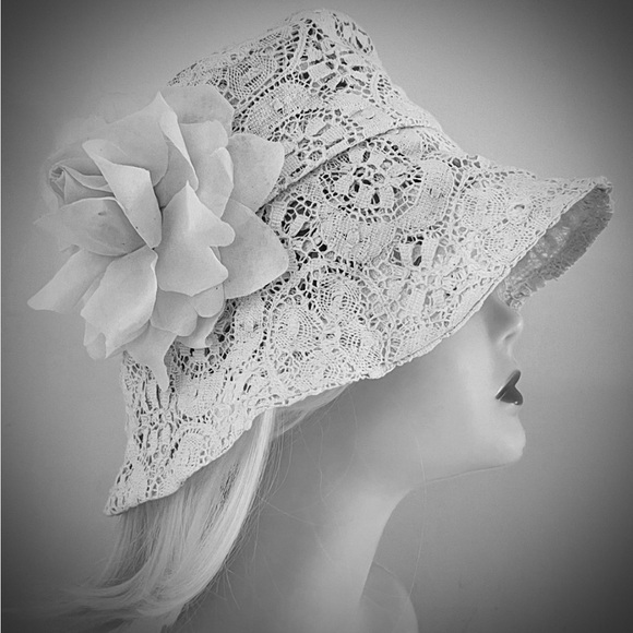 Vintage KOKIN New York Luxurious Couture Crochet Bucket Hat - Picture 16 of 16